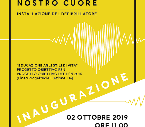 Mercoledì 2 ottobre, inaugurazione del defibrillatore per gli universitari.