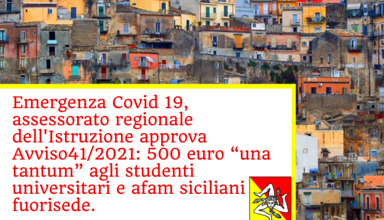 Avviso 41: in pagamento il contributo straordinario “una tantum” a 2.159 studenti universitari fuorisede