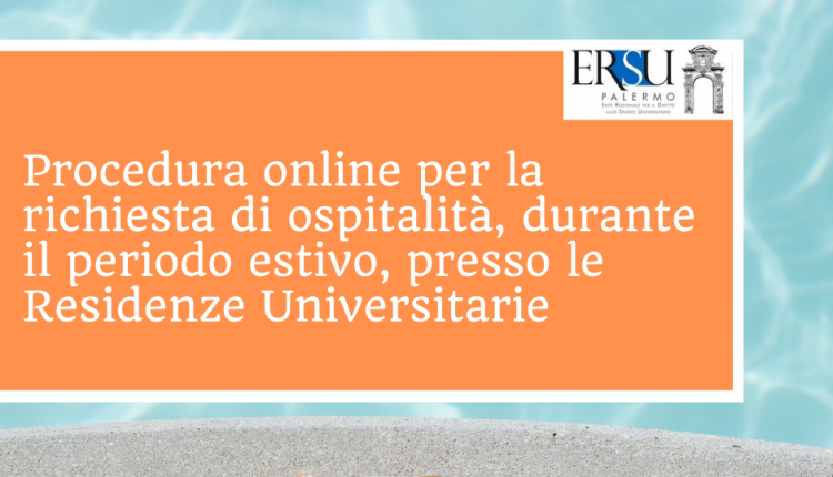 Ospitalità estiva mesi di agosto e settembre 2023