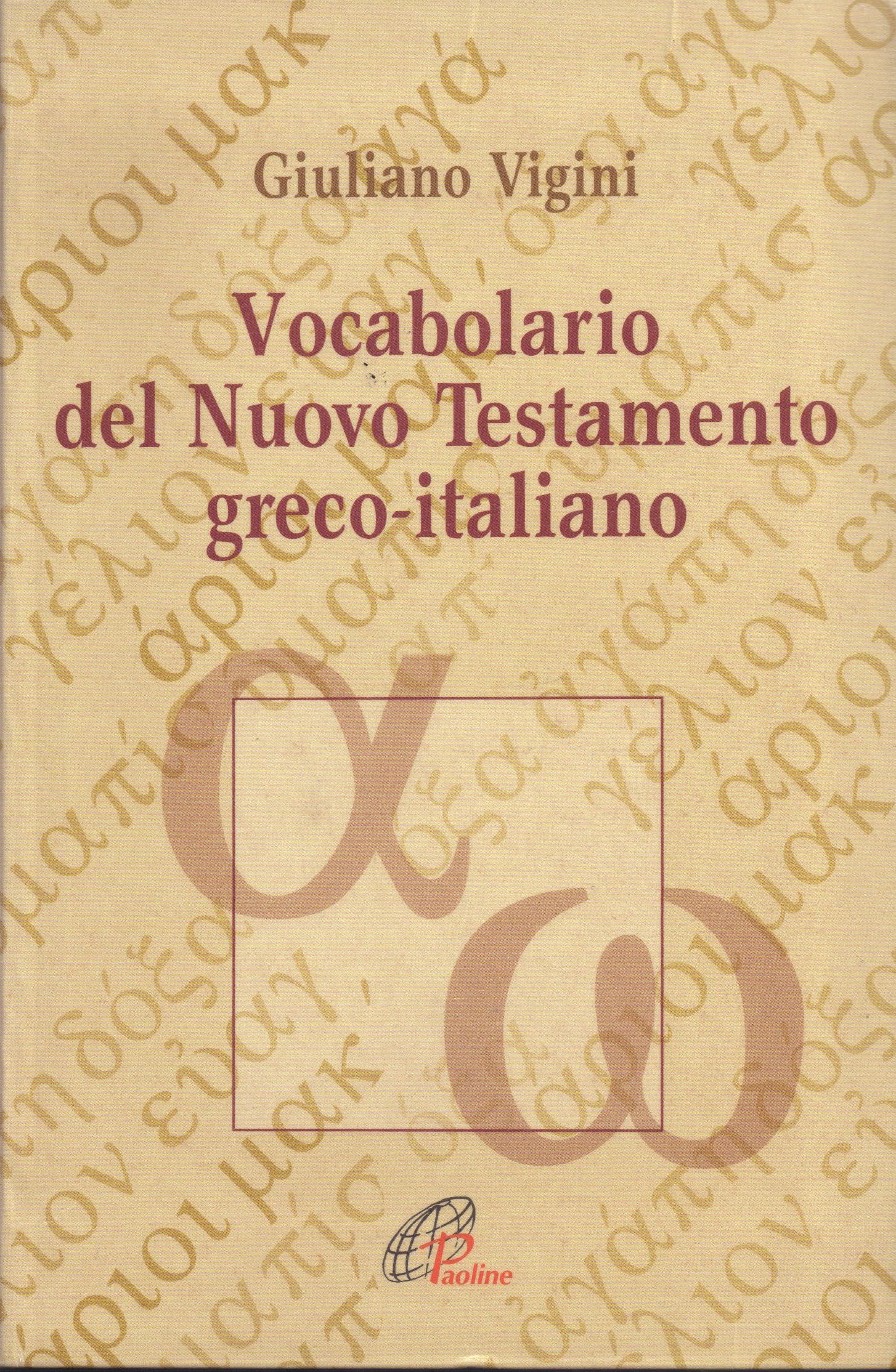 Copertina di Vocabolario del Nuovo Testamento greco-italiano 