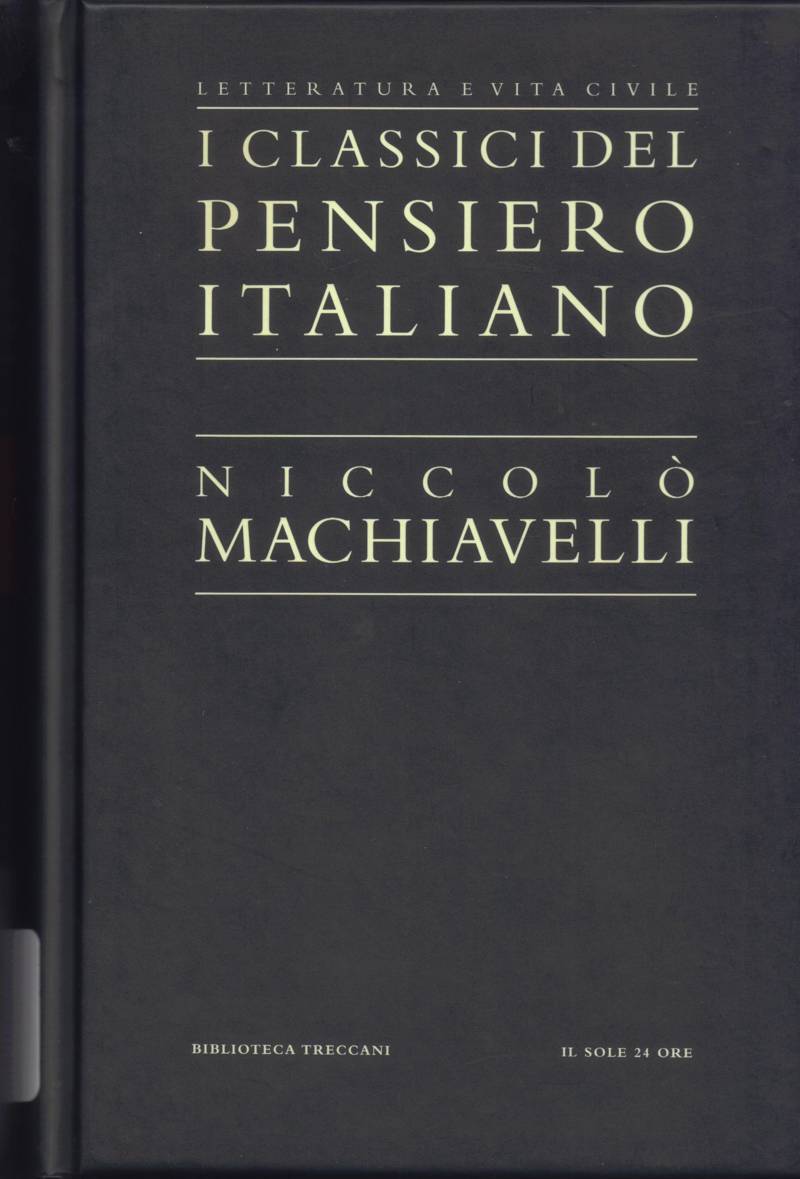 Copertina di Niccolò Machiavelli 