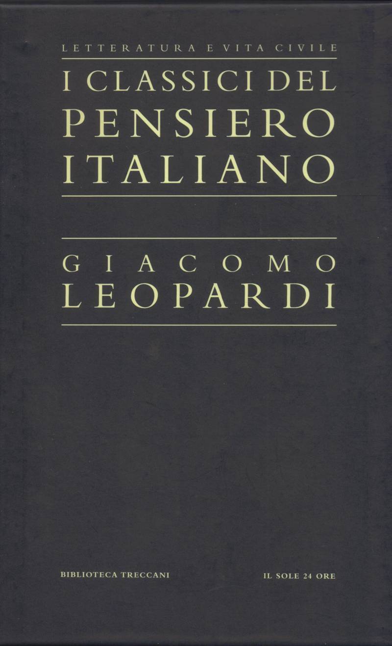 Copertina di Giacomo Leopardi 