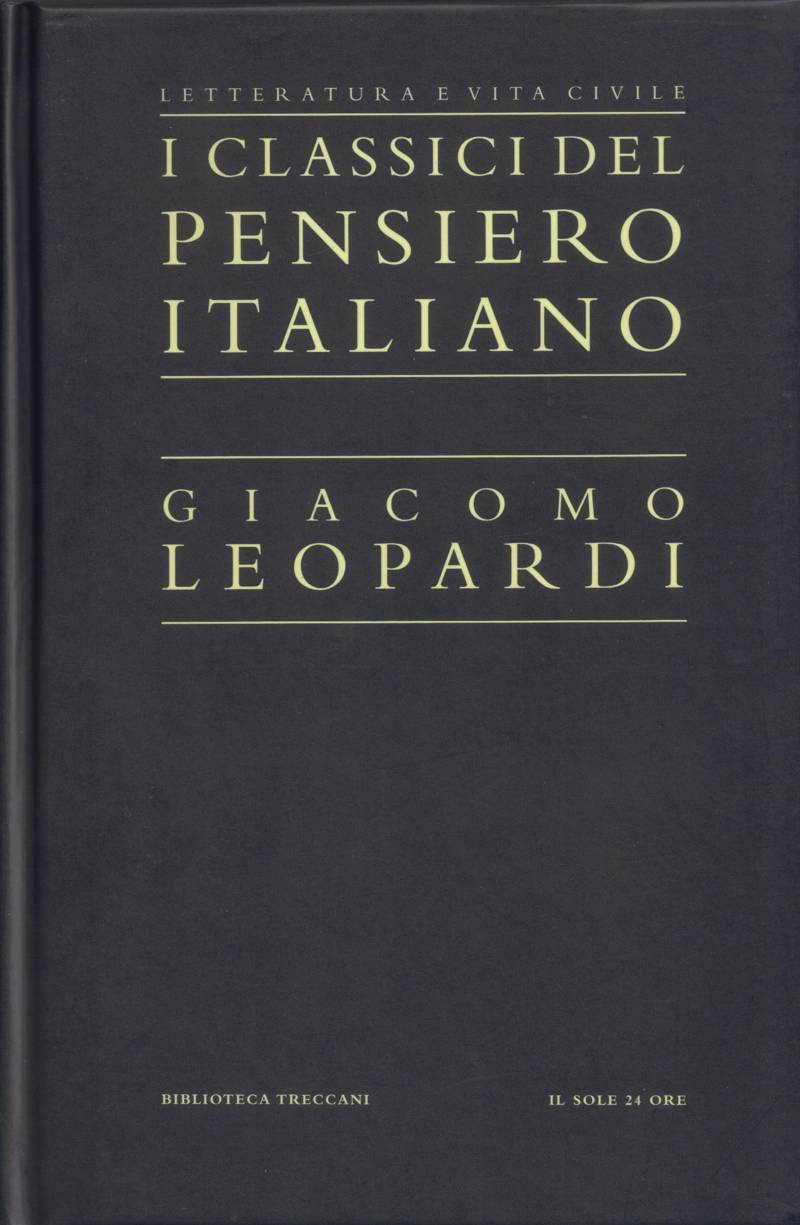 Copertina di Giacomo Leopardi II 