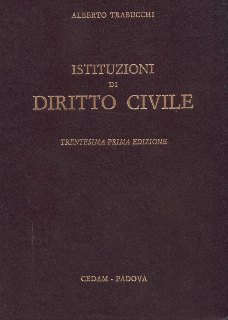 Copertina di Istituzioni di Diritto Civile - (Trentesima prima edizione)
