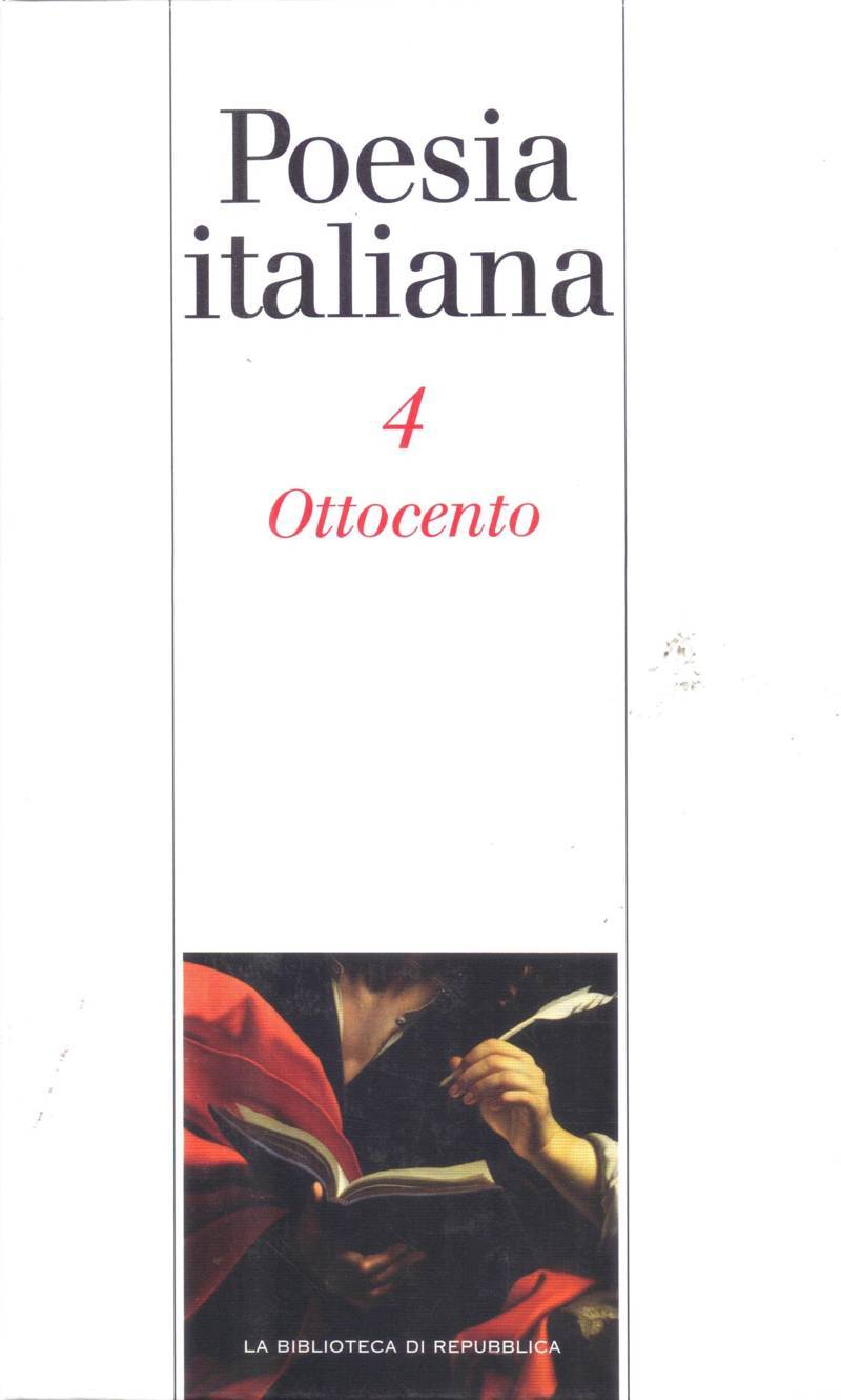 Copertina di Poesia Italiana - 4 Ottocento 