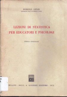 Copertina di Lezioni di statistica per educatori e psicologi