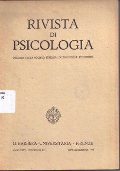 Copertina di Rivista di psicologia (2)