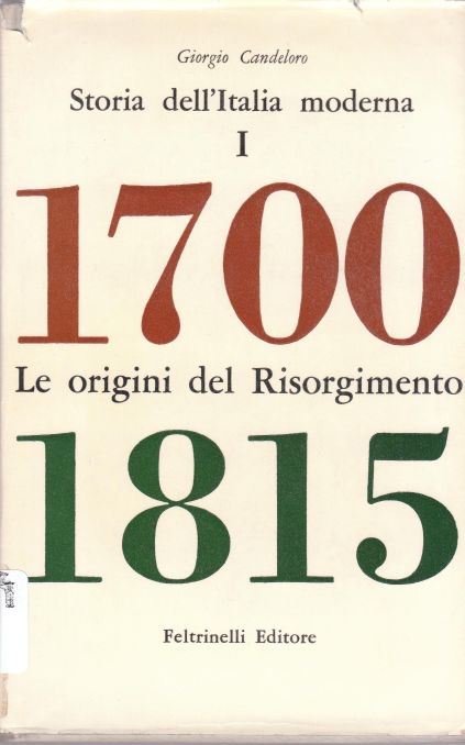 Copertina di Storia  dell'italia moderna I 